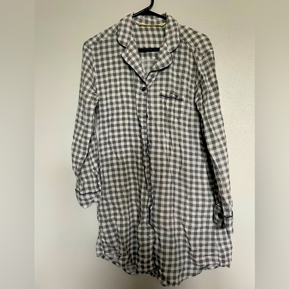 Flannel long shirt or robe